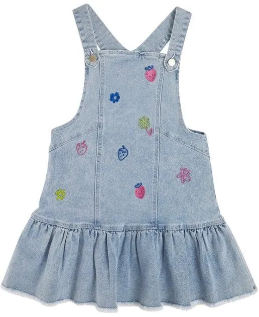 Little Kids' Embroidered Denim Skirtall