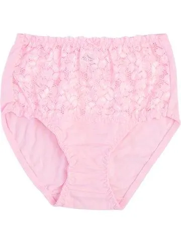 Favourites Lace Full Brief in Pink Lady