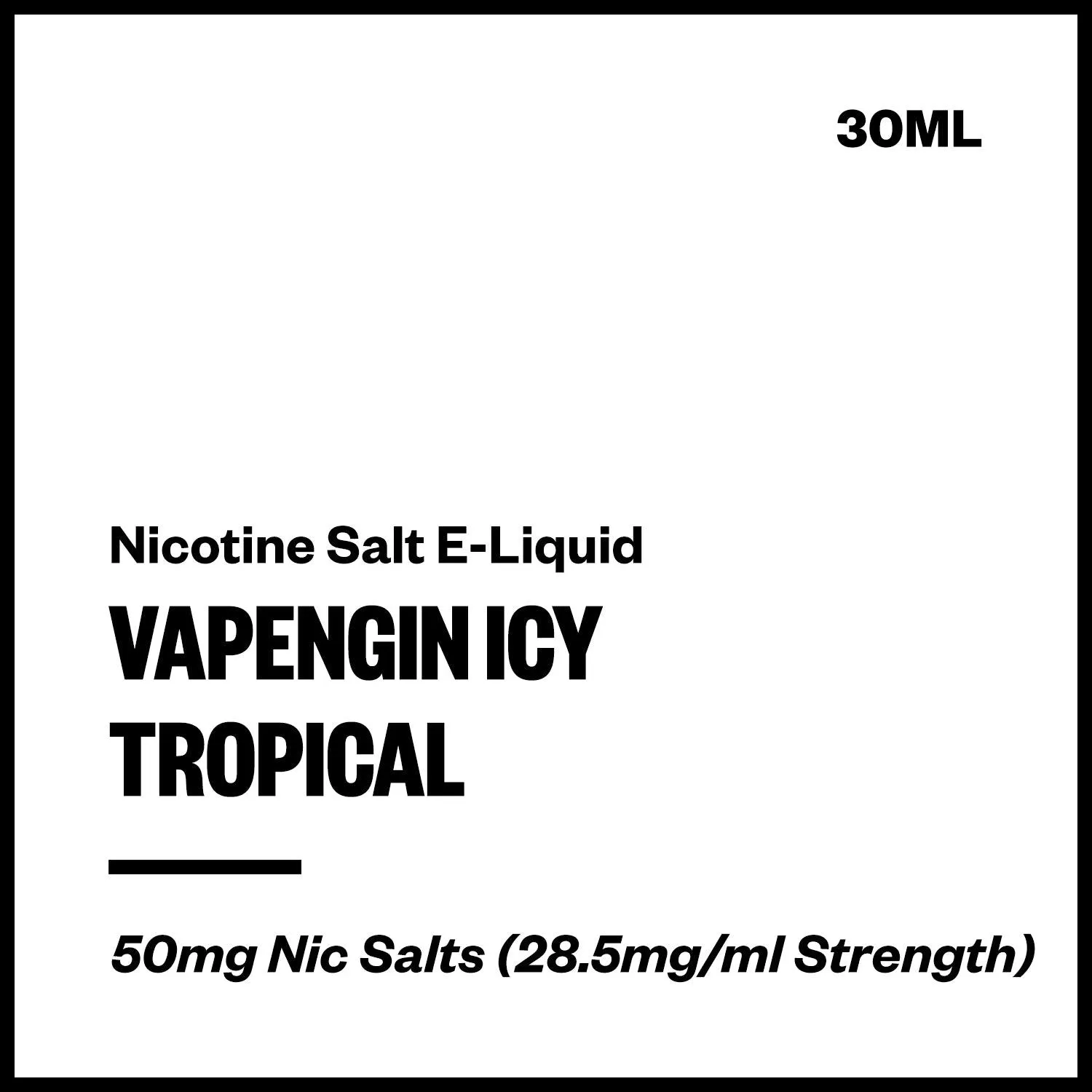 Vapengin Icy - Tropical (Nic Salt E-Liquid 30ml)