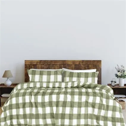 Lawson Sherpa Check Quilt Cover Set