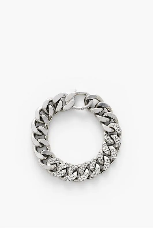 Crystal Curb Chain Bracelet