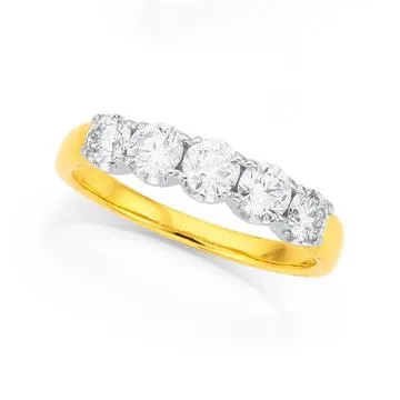 18ct Gold, Diamond Ring TDW=1ct