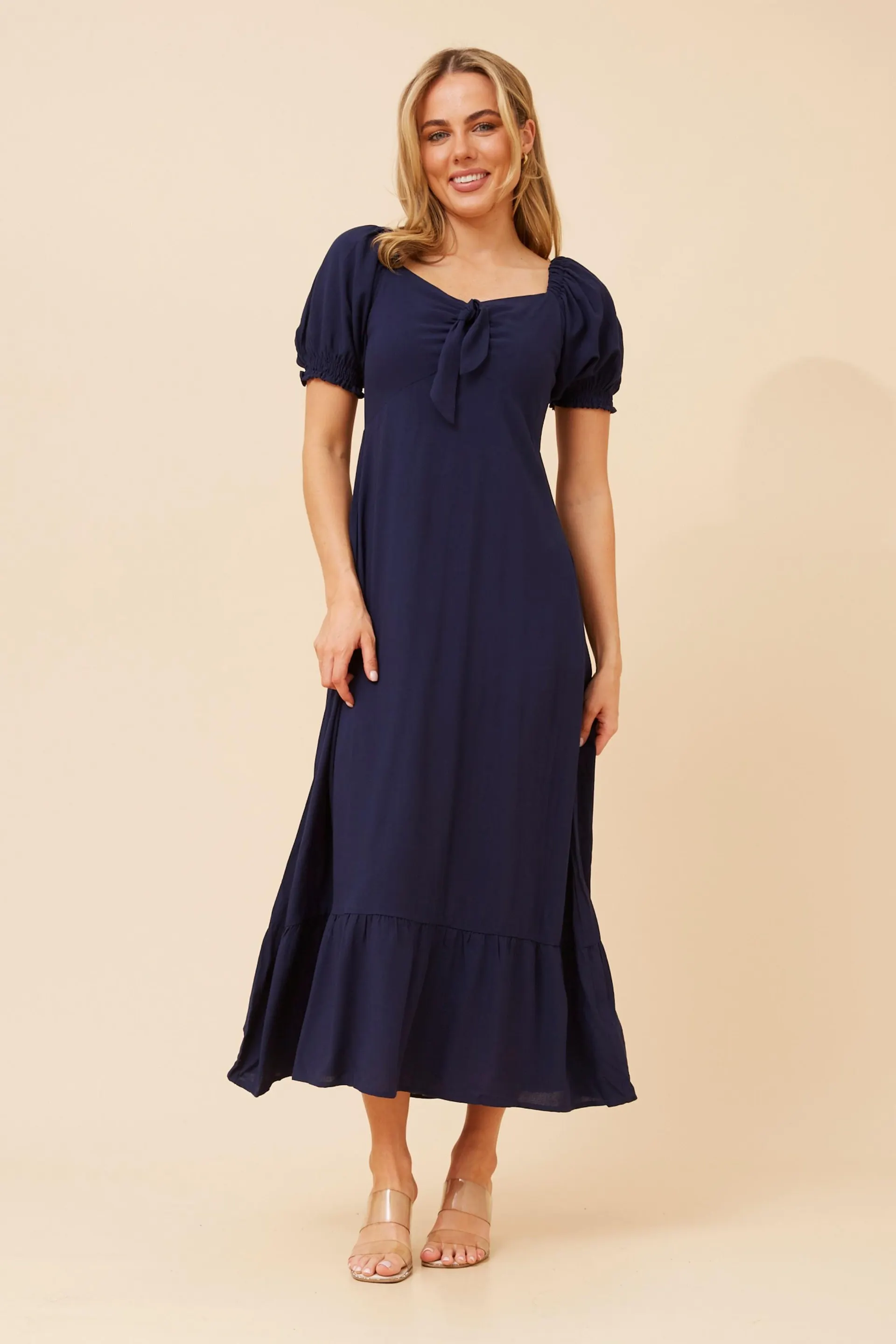 KAITH KNOT FRONT MIDI DRESS