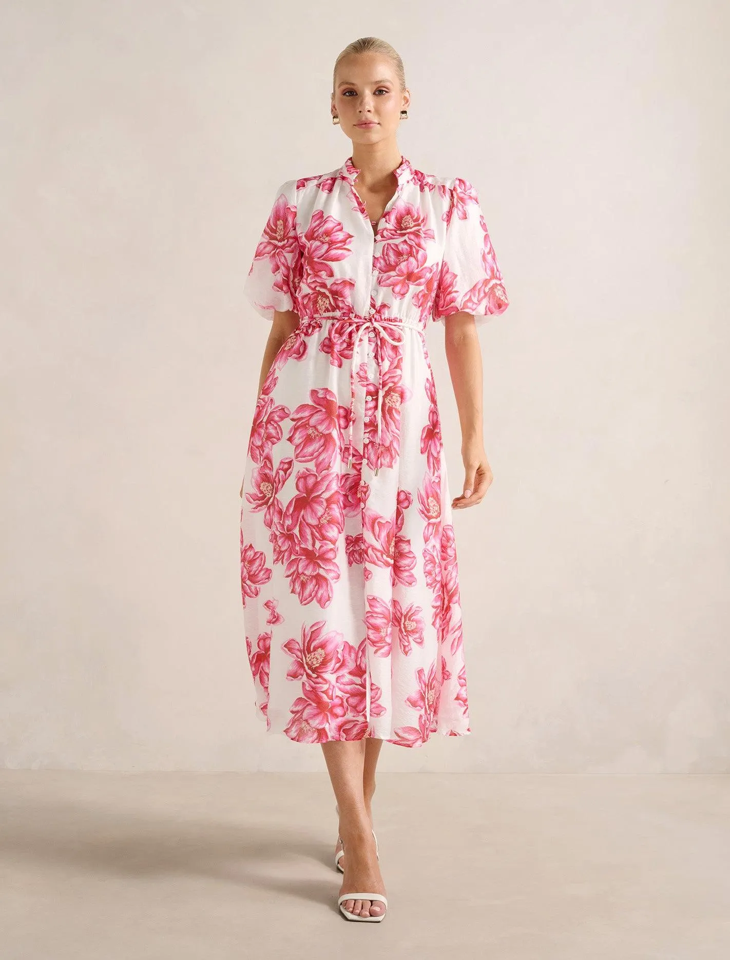 Macey Printed Midi Dress