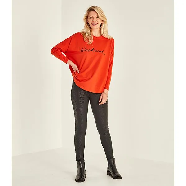 Weekend Top Orange