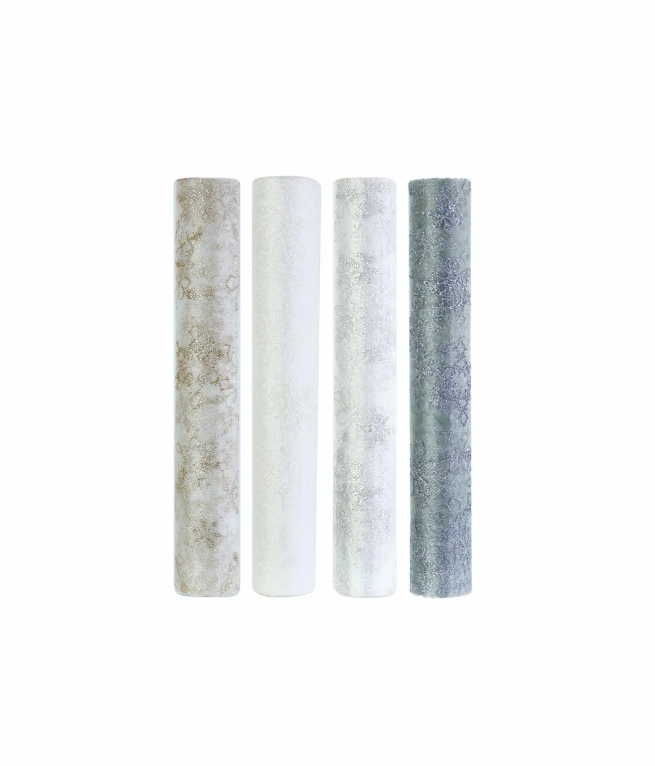 Organza Snowflake Runner Roll Assorted 3m