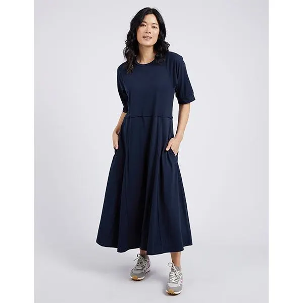 York Midi Dress Navy