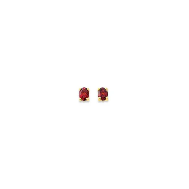 9ct Garnet Studs