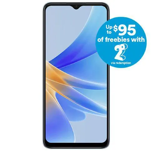 2degrees OPPO A17 64GB Bundle Lake Blue