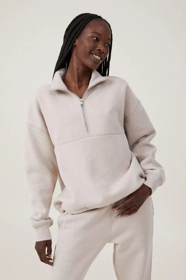 Plush Essential Half Zip Jumper