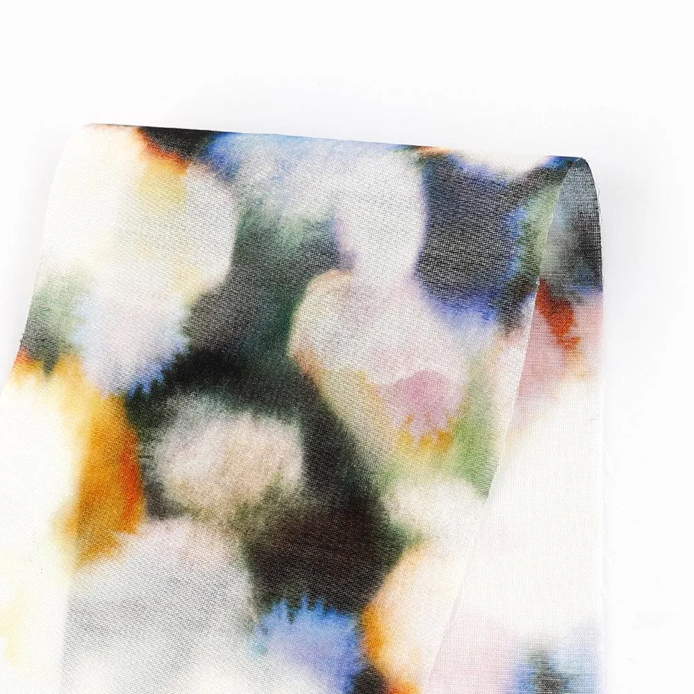 Bokeh Silk / Cotton - Green Mix