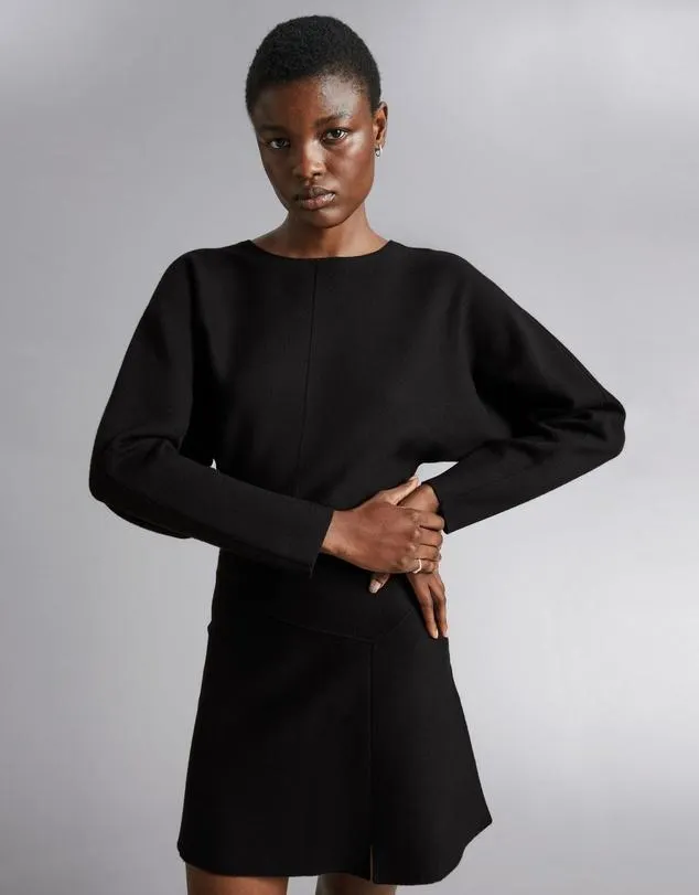 Dolman Sleeve Mini Dress