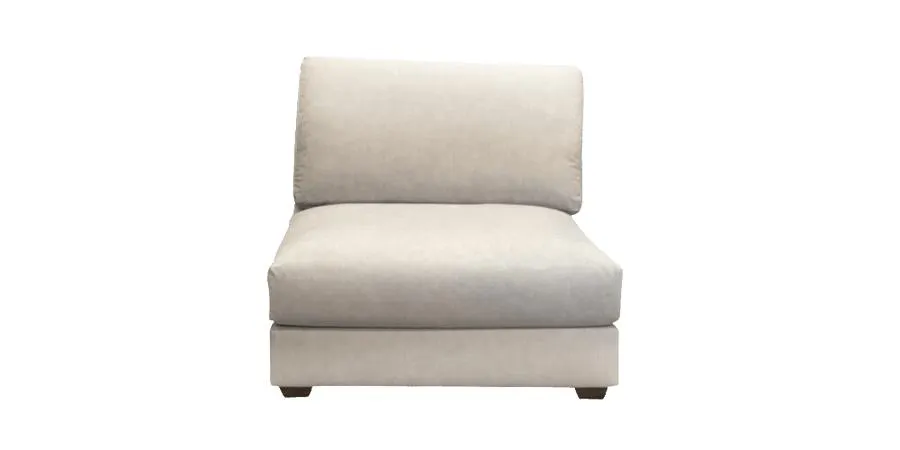 Vera Modular Armless Chair in Fabric