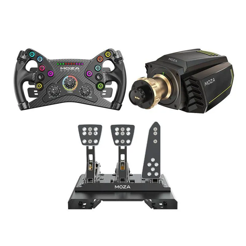 MOZA R21 + CRP Pedals + KS Wheel Bundle