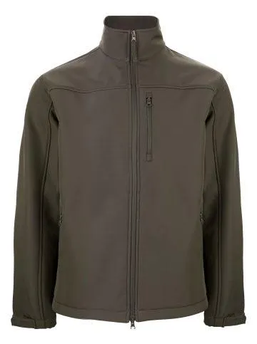 Men's Soft Shell Jacket in Dark Khaki