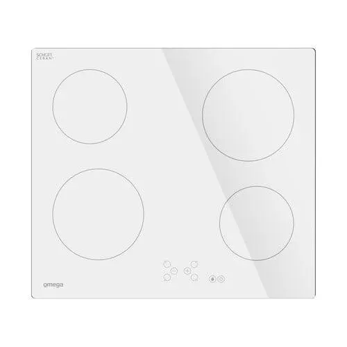 Ceramic Cooktop 60cm White Glass
