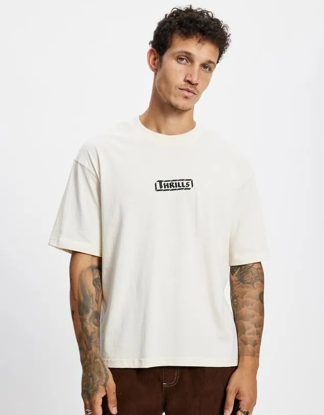 Calm State Embro Box Fit Oversize Cropped Tee