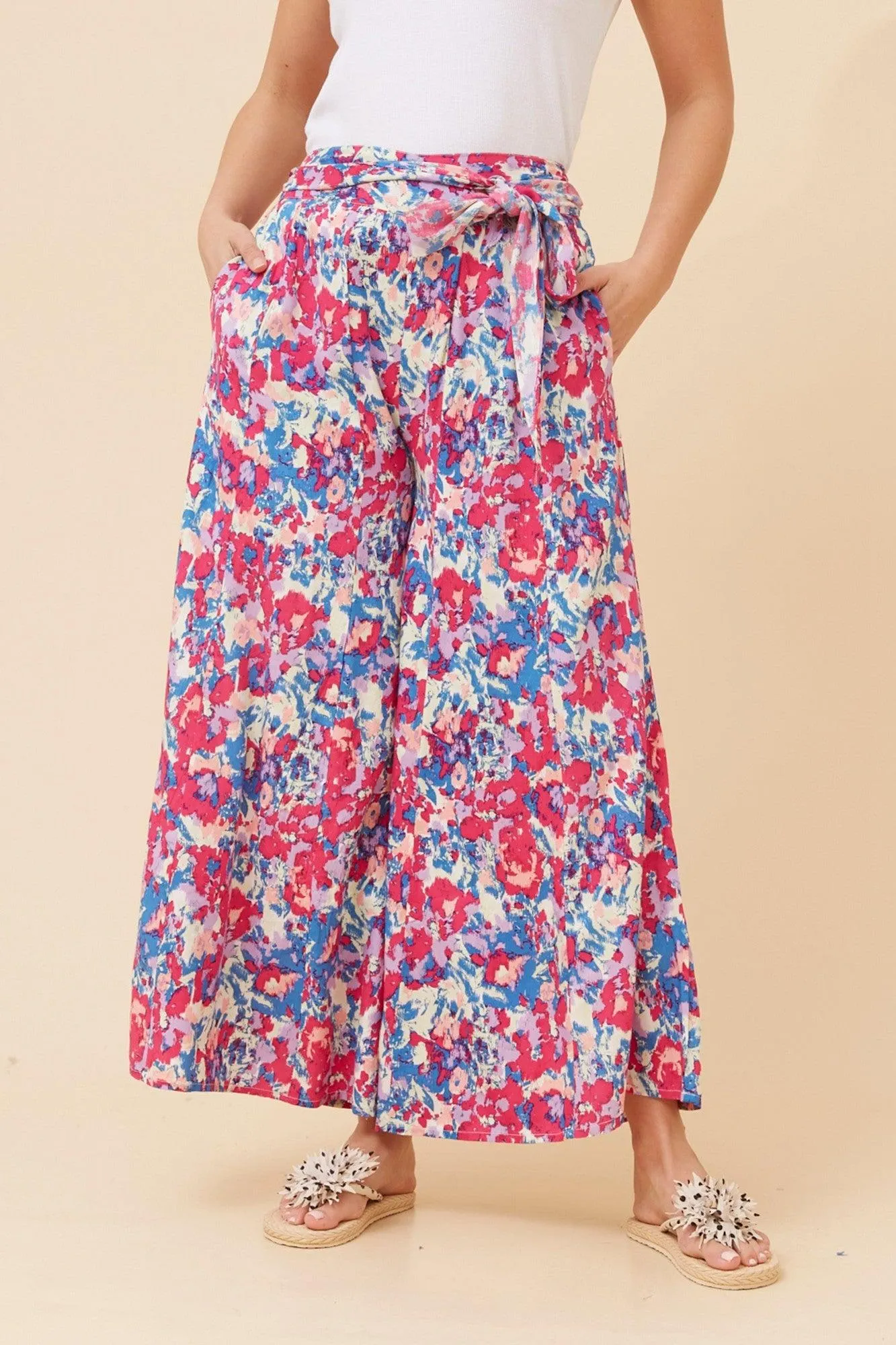 ANETTA ABSTRACT PRINT PANTS