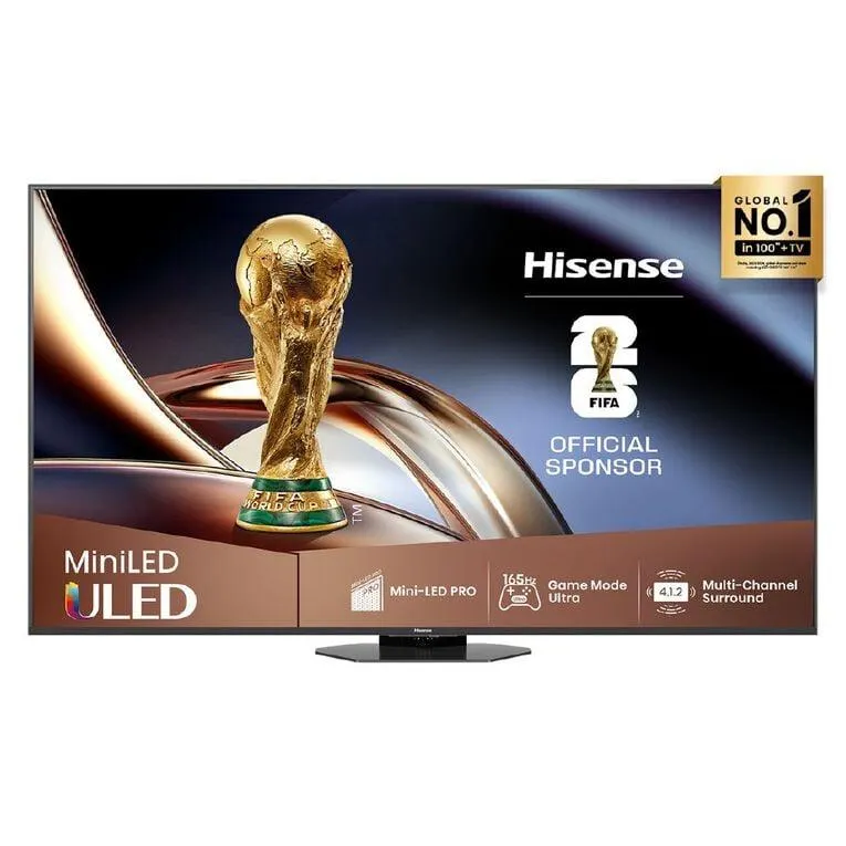Hisense 65 Inch Mini-LED Pro 4K QLED 165Hz TV, Hi-View AI Engine PRO, 4.1.2 Multi-Channel Surround