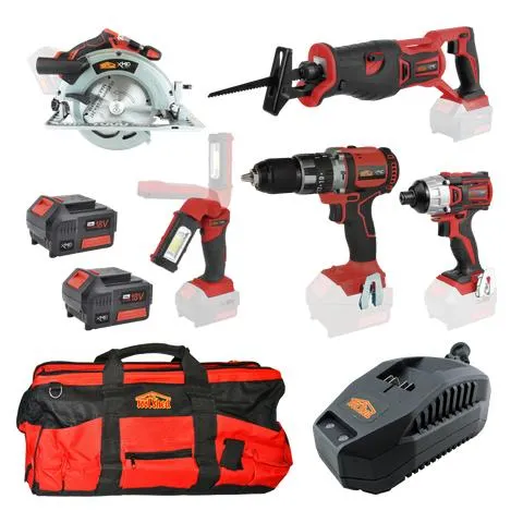 XHD Lithium Cordless Brushless Combo Kit 18V 5pc 3Ah