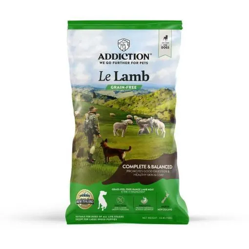 Addiction Le Lamb, Complete & Balanced, Digestive Health Dry Dog Food