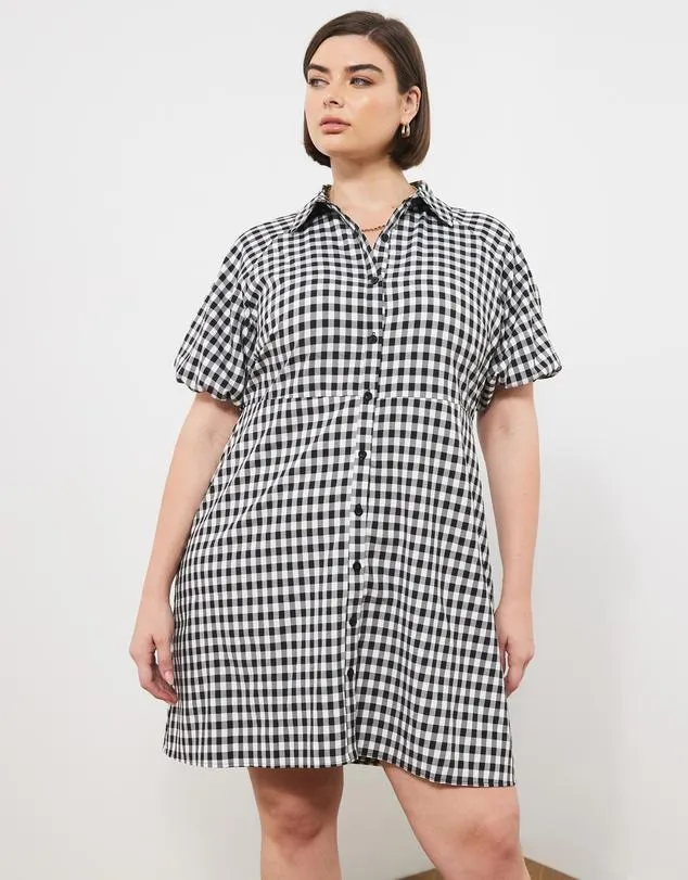 Kesha Check Mini Dress