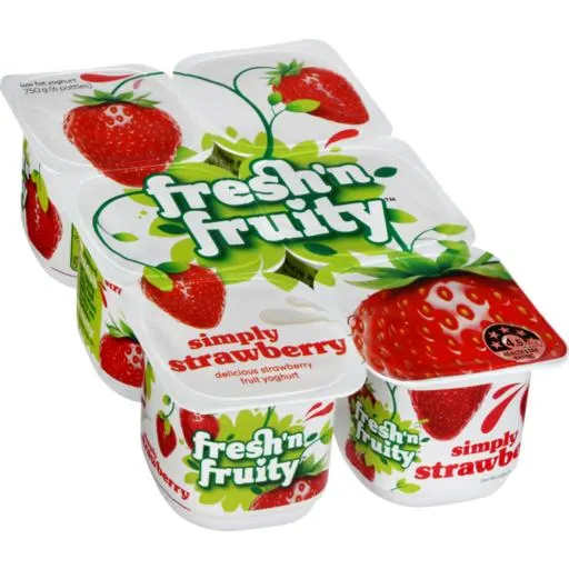 Fresh n Fruity Yoghurt Strawberry 6 Pack