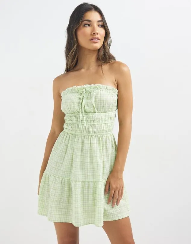 Cali Mini Check Dress