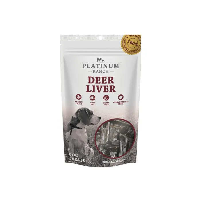 Platinum Ranch Deer Liver Dog Treat 90g