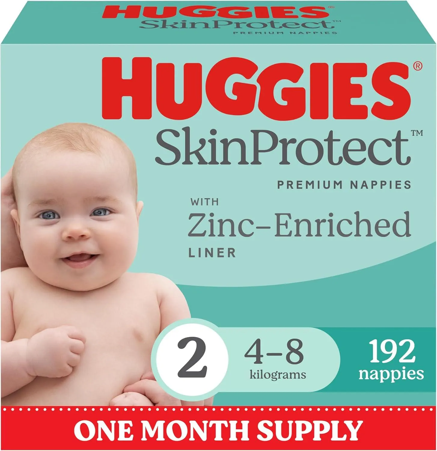 Huggies Nappies Size 2 Infant - 192s