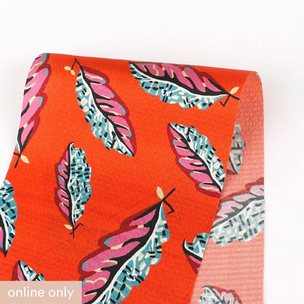 Liberty Clemments Hammered Satin- Woven Leaves / Y