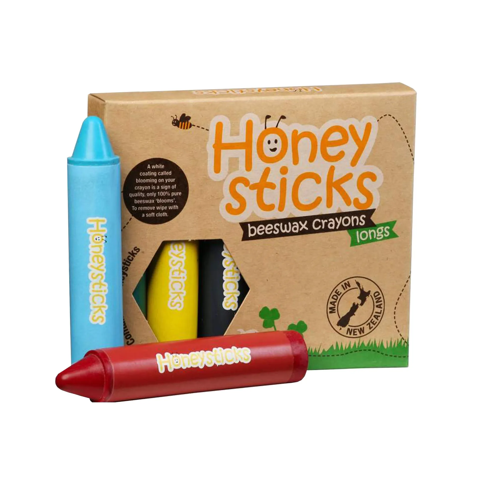Honeysticks | Beeswax Crayons - Longs - 6pk