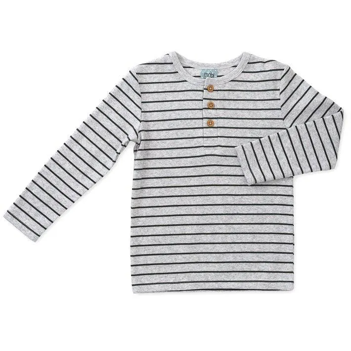 Mobi Minors EDLP LS Henley Tee