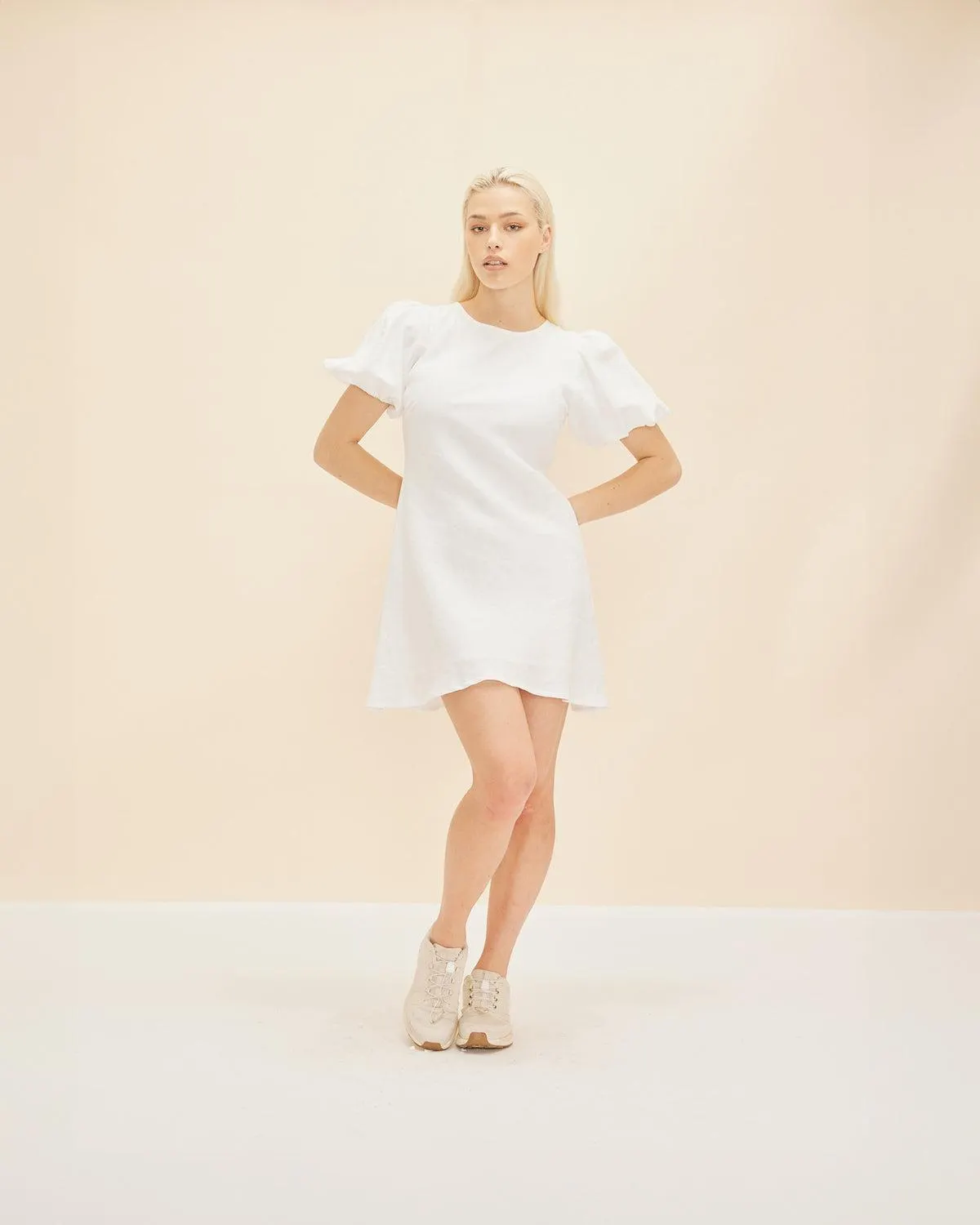 Kendall linen minidress