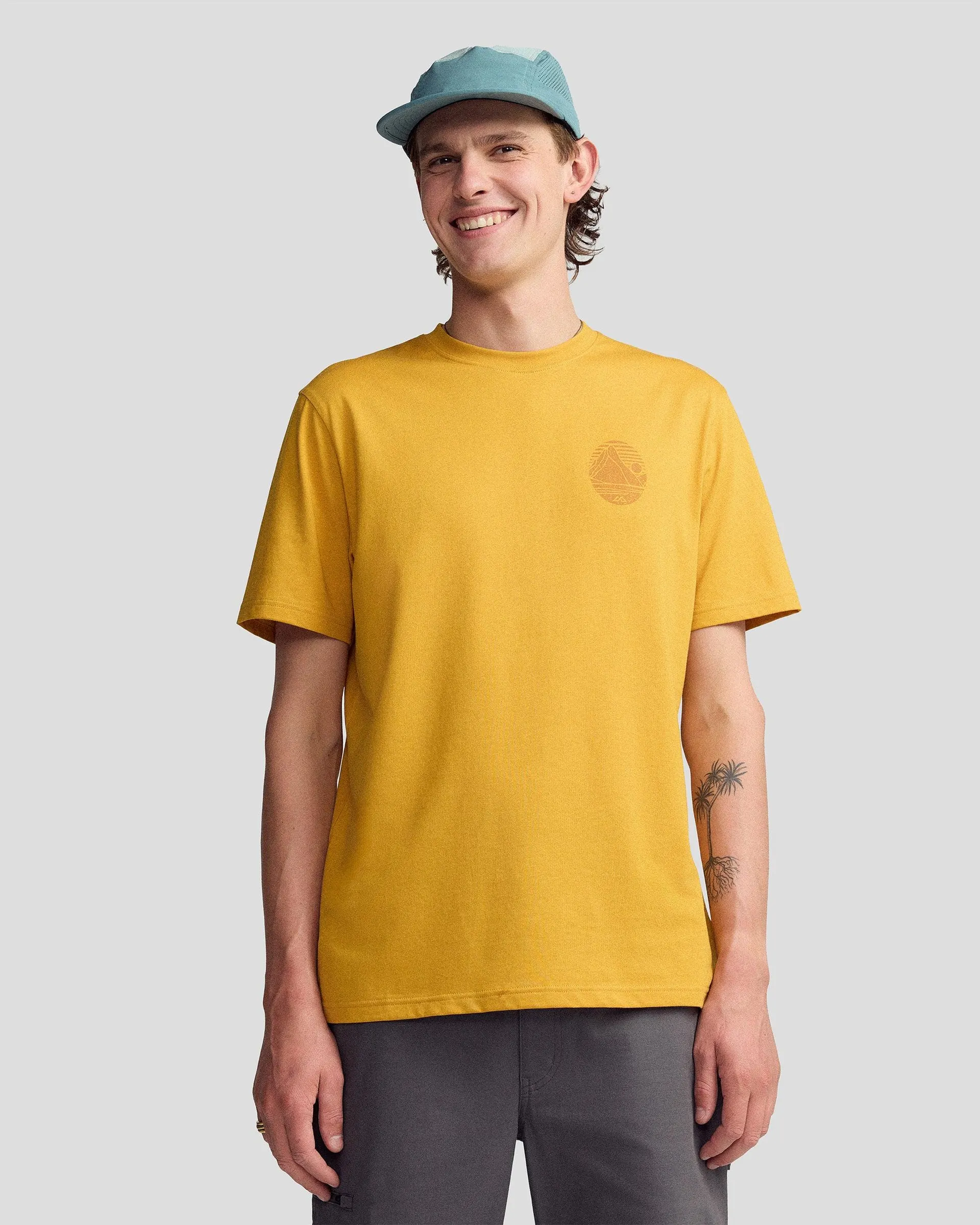 Men’s Mitre Peak Organic Cotton T-Shirt - Golden