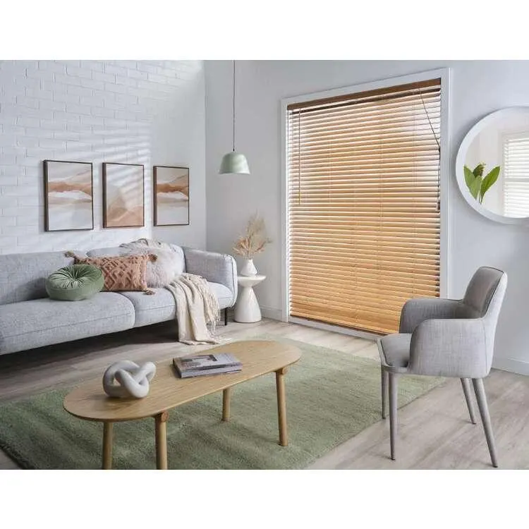 Windowshade 45 to 50 mm Blade Timber Venetian Blind Golden Oak