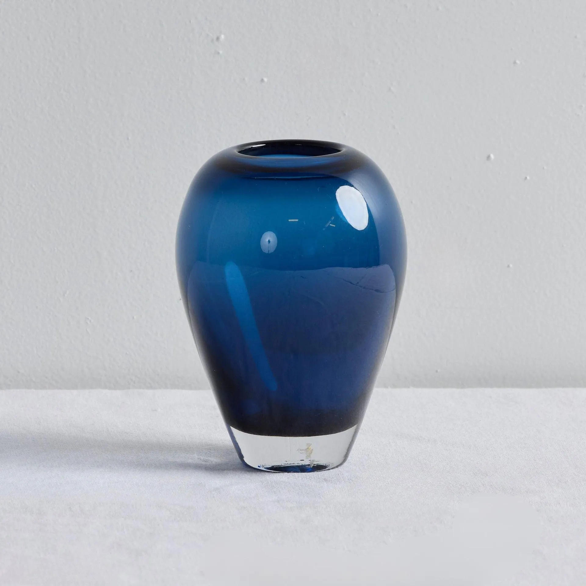 Arez Glass Vase - Blue/Grey