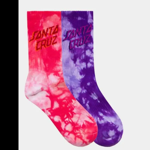 Santa Cruz Free Spirit Stack Crew Sock 2 Pack