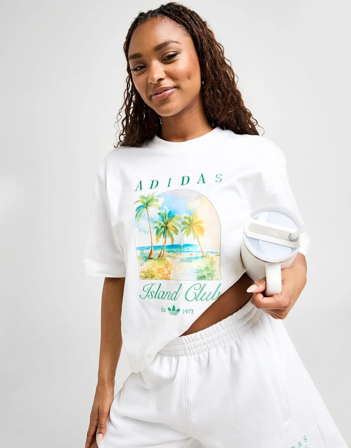 adidas Originals Island Club Boyfriend T-Shirt