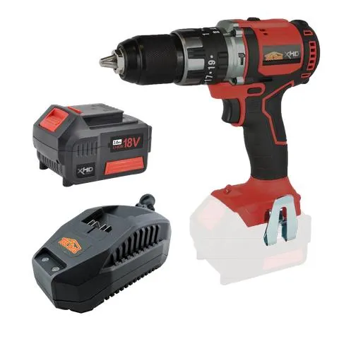 XHD Lithium Cordless Hammer Drill Kit Brushless 18V 3Ah
