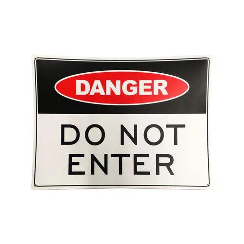 Brutus 600 x 450mm Danger Do Not Enter Plastic Sign