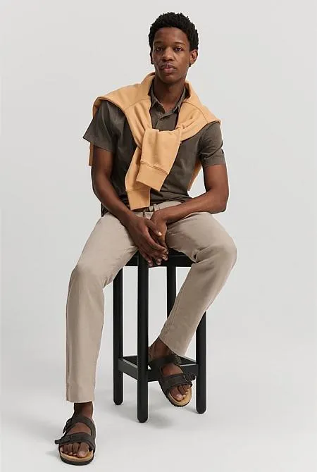 Garment Dyed Organically Grown Cotton Polo