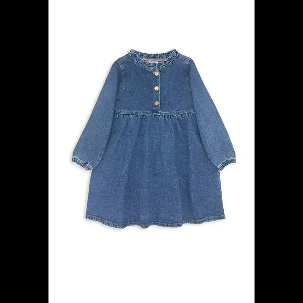 Milky Mid Wash Denim Dress