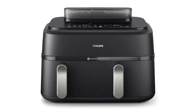 Philips 5000 Series Dual Basket XXL 9L Air Fryer with Steamer - Black (NA551/00)