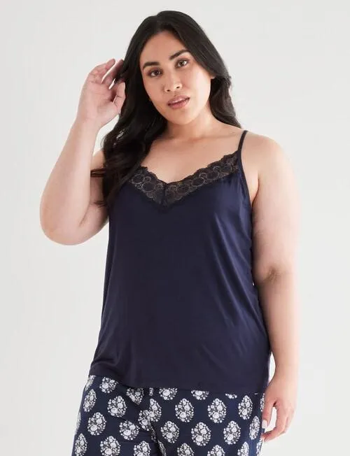 Studio Curve Sleep Cami Top, Navy