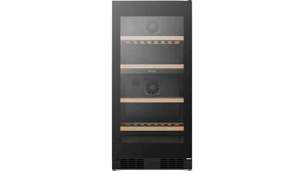 Hisense 108 Bottle Glass Wine Fridge - Black