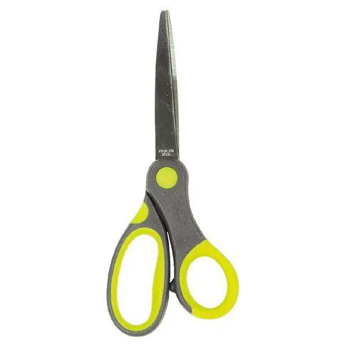 WS Scissors Soft Grip15cm Grey Mid