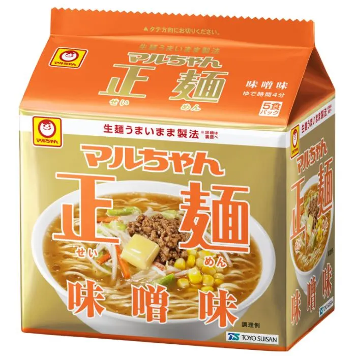 TOYO SUISAN / INSTANT NOODLE MISO (MARUCHAN SEIMEN MISO 5P) 108gx5