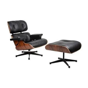 Replica Eames Lounge & Ottoman Set