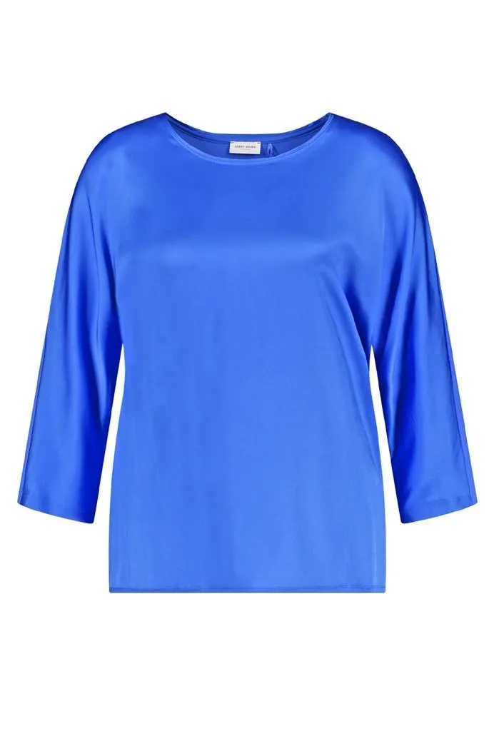 3/4 Sleeve Sheen Jersey Top